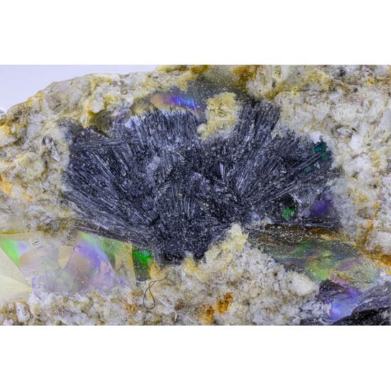 Stibnite & Opal