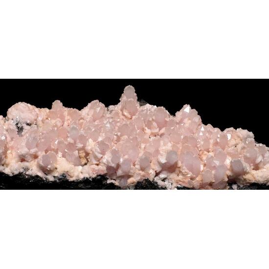 Rhodochrosite On Quartz