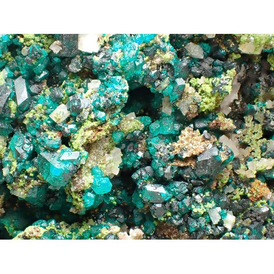 Dioptase Calcite & Duftite