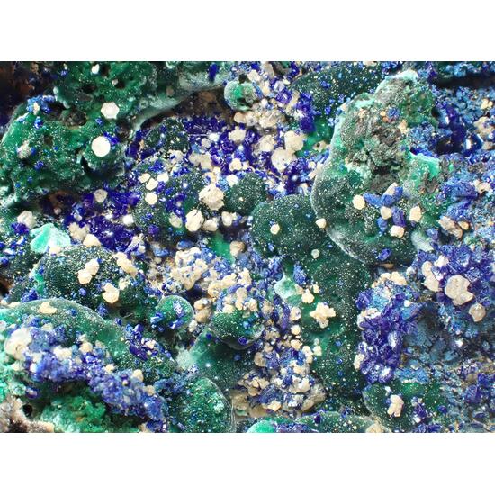 Azurite & Malachite & Cerussite