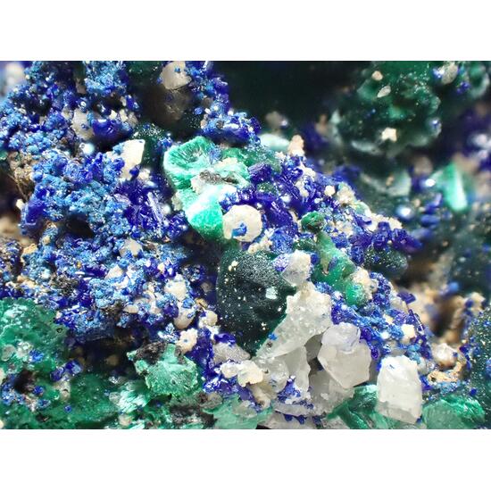Azurite & Malachite & Cerussite