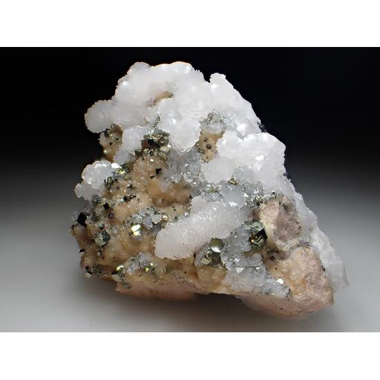 Calcite Pyrite & Rhodochrosite