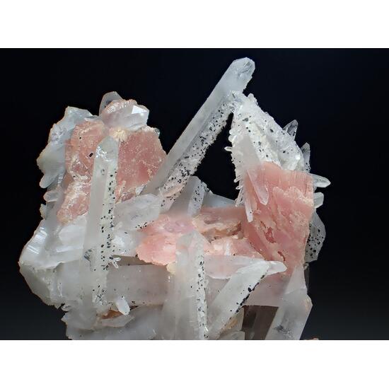 Rhodochrosite & Quartz