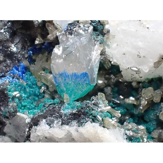 Mimetite Cerussite Linarite & Malachite