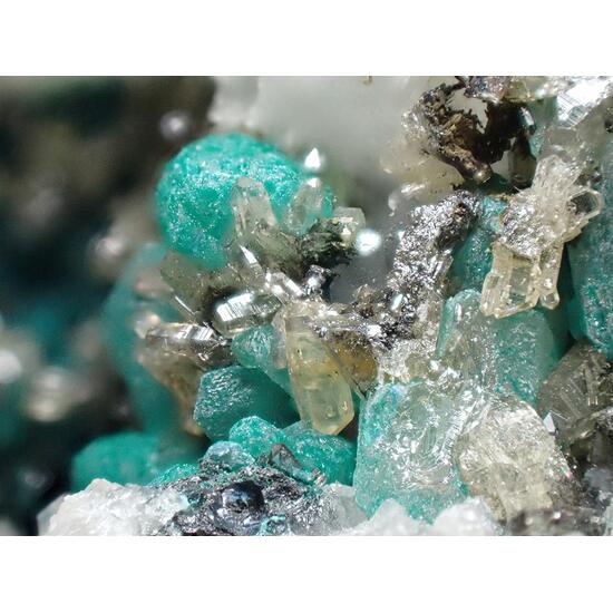 Mimetite Cerussite Linarite & Malachite