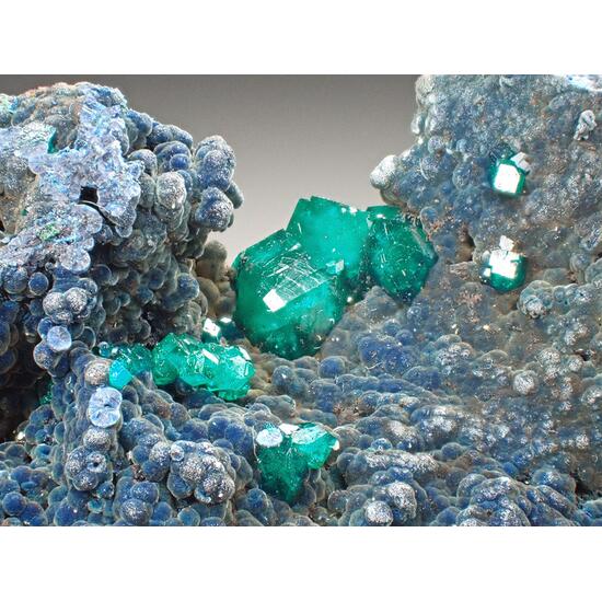 Dioptase Shattuckite & Malachite