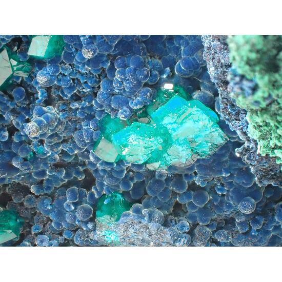 Dioptase Shattuckite & Malachite