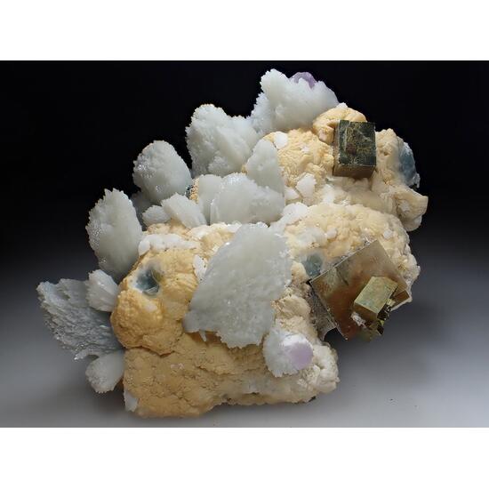 Pyrite Quartz Dolomite & Fluorite