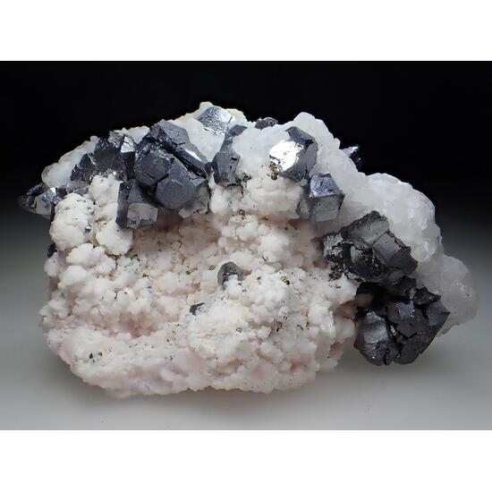 Rhodochrosite Galena & Calcite