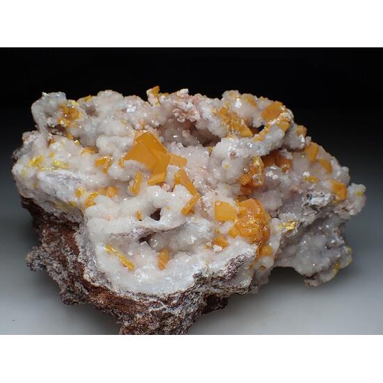 Wulfenite & Calcite