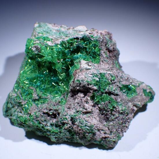 Cuprosklodowskite & Malachite