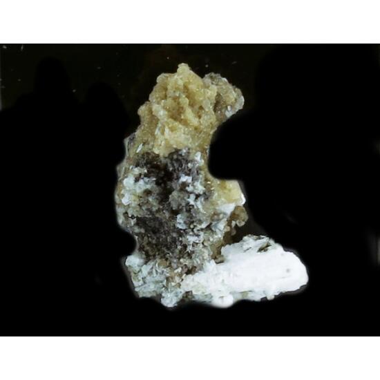 Thomasclarkite-(Y) & Siderite