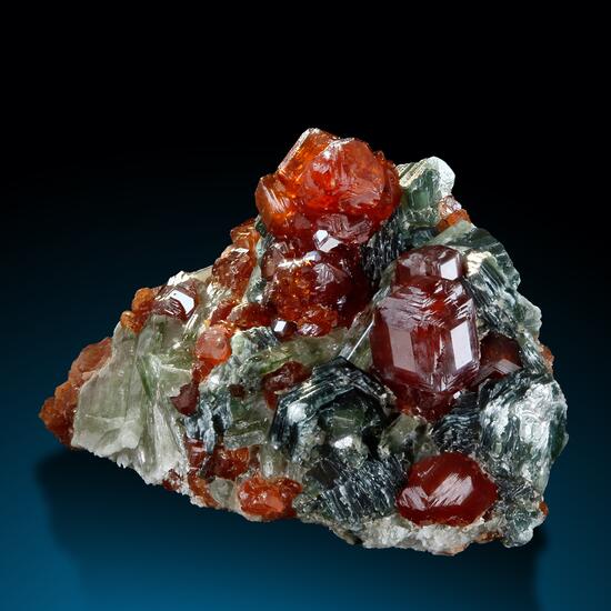 Garnet Var Hessonite & Diopside