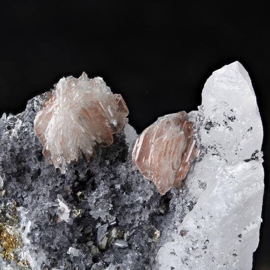 Baryte Realgar Chalcopyrite & Quartz