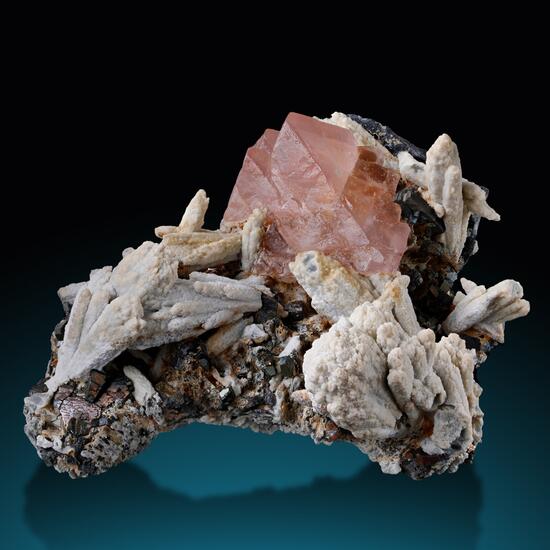 Fluorite With Quartz & Arsenopyrite