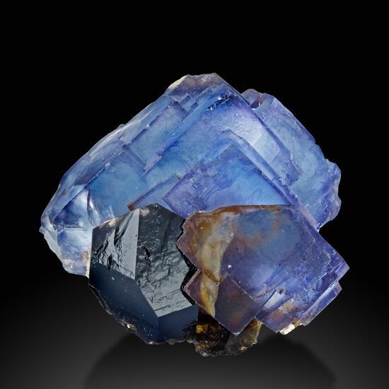 Fluorite On Smoky Quartz