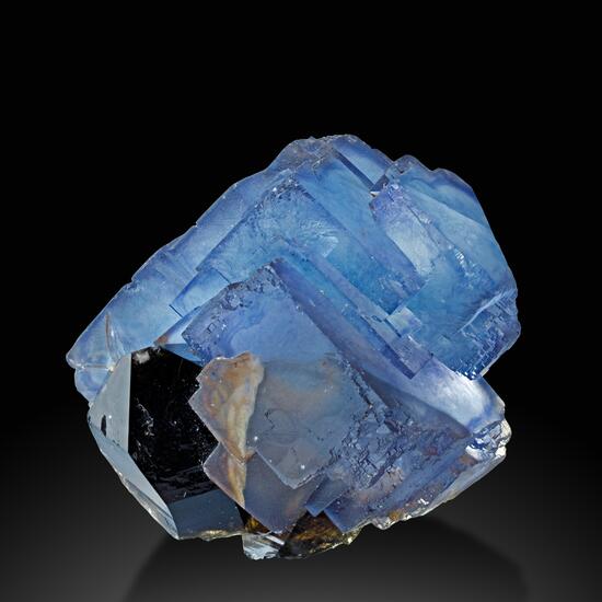 Fluorite On Smoky Quartz