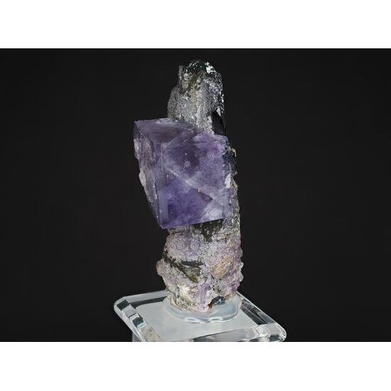 Fluorite On Ferberite