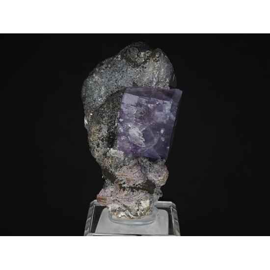 Fluorite On Ferberite