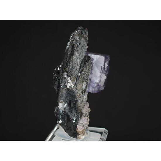 Fluorite On Ferberite