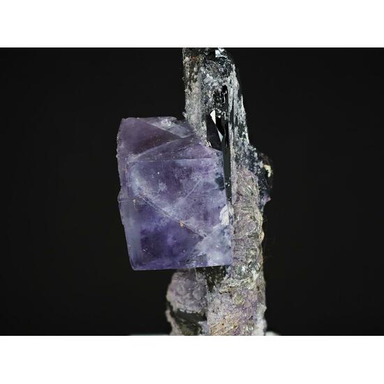 Fluorite On Ferberite