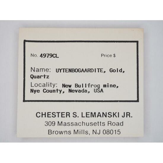 Uytenbogaardtite & Gold