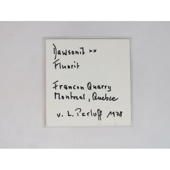 Dawsonite & Fluorite