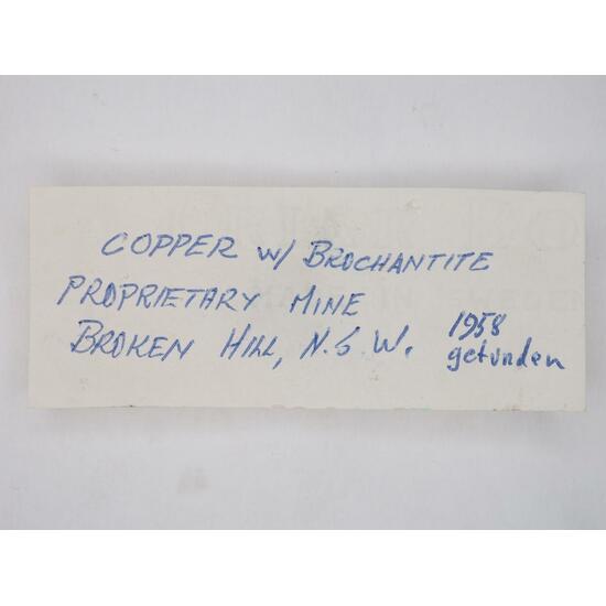 Native Copper & Brochantite