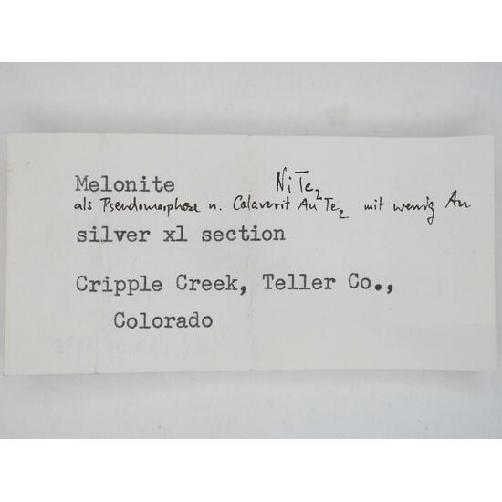 Melonite Psm Calaverite & Gold