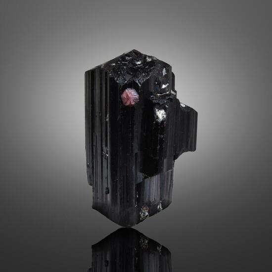 Garnet Var Spessartine With Schorl