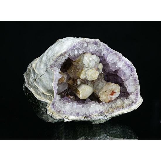 Calcite & Amethyst