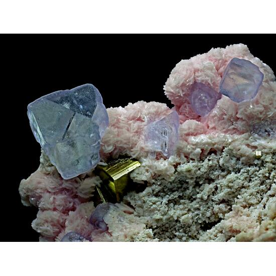 Rhodochrosite & Fluorite