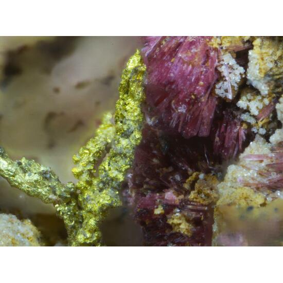 Gold & Electrum On Erythrite