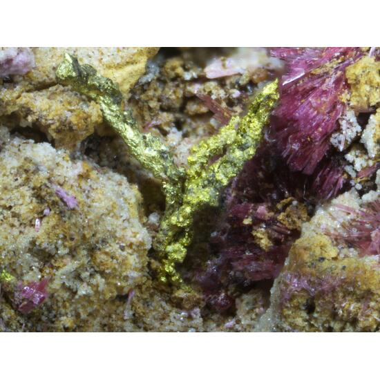 Gold & Electrum On Erythrite