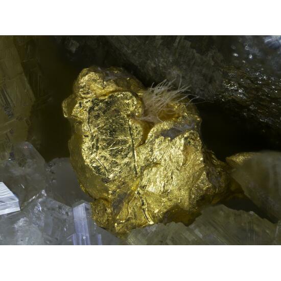 Gold Siderite & Rock Crystal