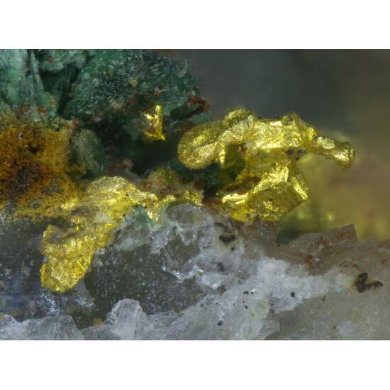 Gold On Malachite