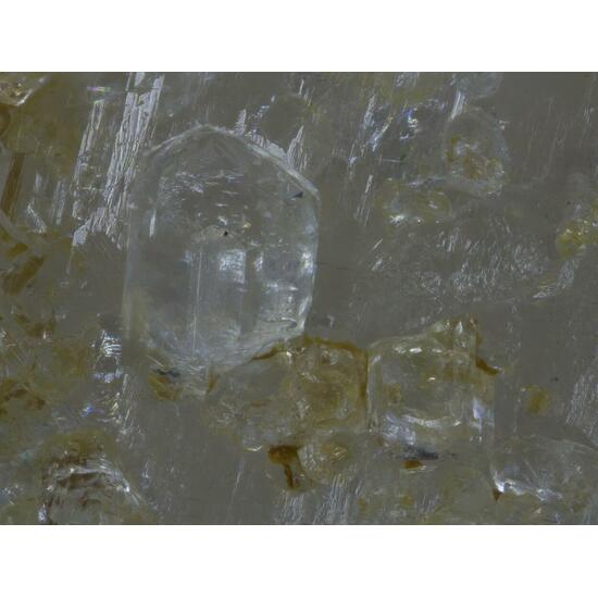 Phenakite On Rock Crystal