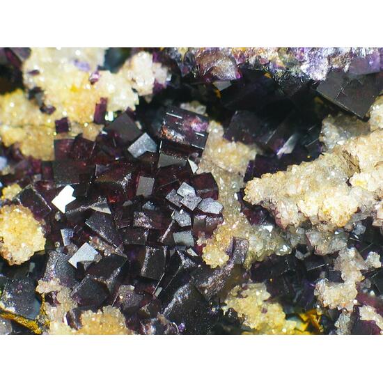 Fluorite On Eisenkiesel
