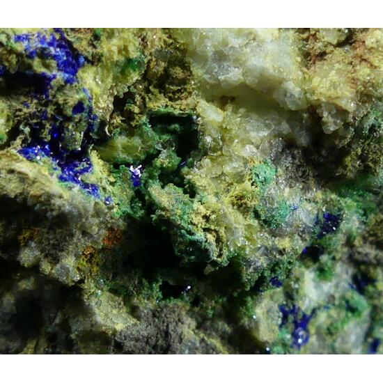 Bayldonite & Azurite
