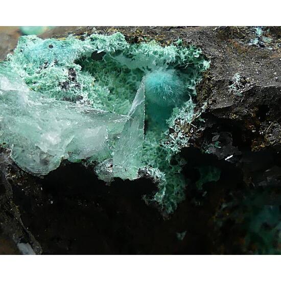 Rosasite & Calcite