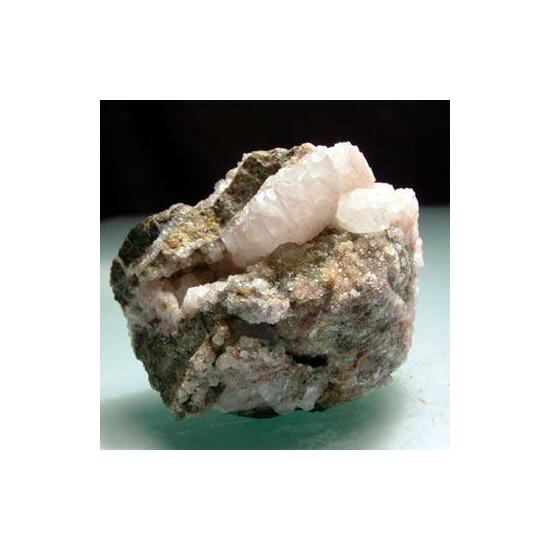 Calcite On Analcime