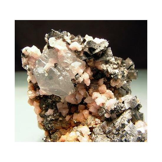 Arsenopyrite Rhodochrosite & Pyrite