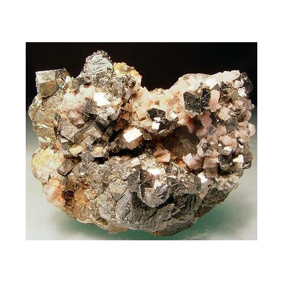 Arsenopyrite Rhodochrosite & Pyrite