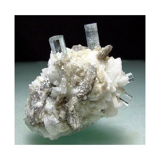 Aquamarine Muscovite & Albite