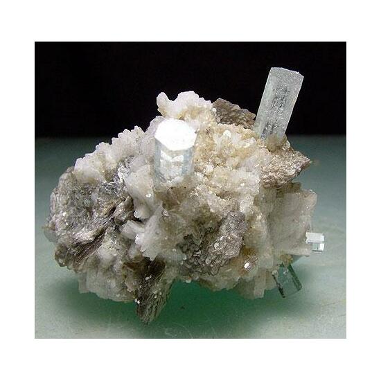 Aquamarine Muscovite & Albite