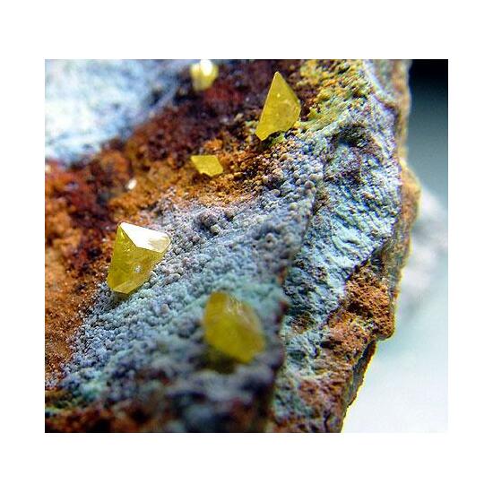 Wulfenite Calcite & Chrysocolla