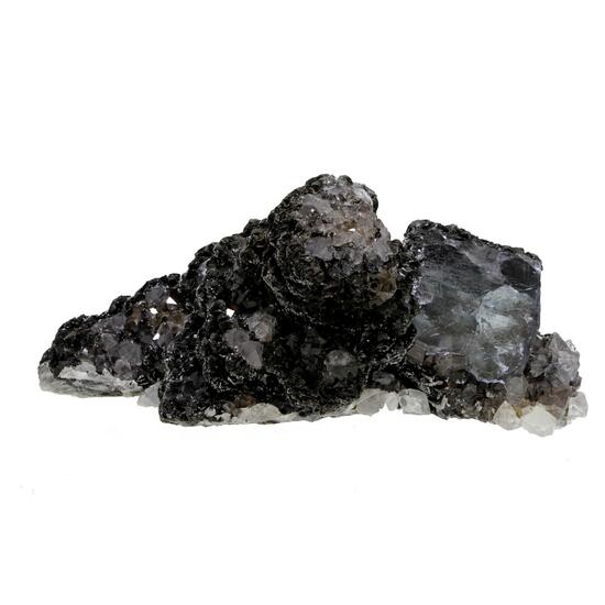 Fluorite With Siderite & Quartz