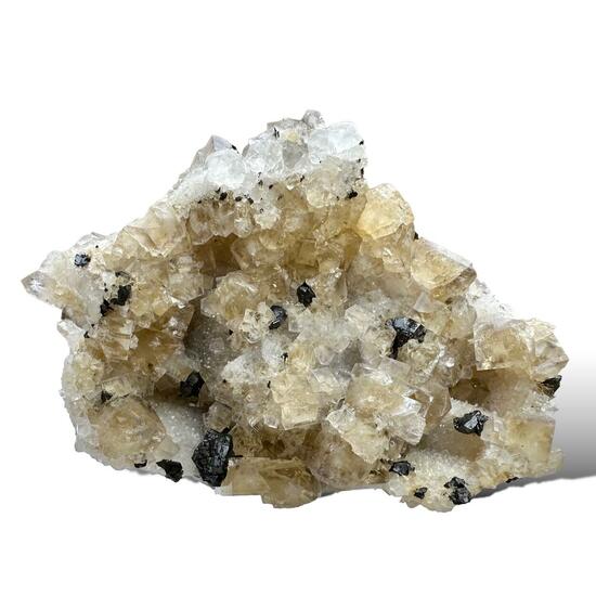 Fluorite With Siderite Sphalerite & Quartz