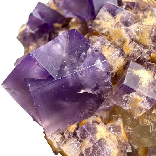 Fluorite & Chalcopyrite On Quartz