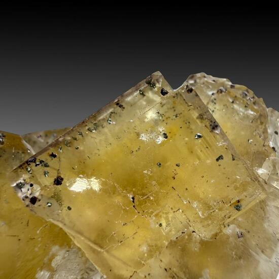 Fluorite With Pyrite Inclusions